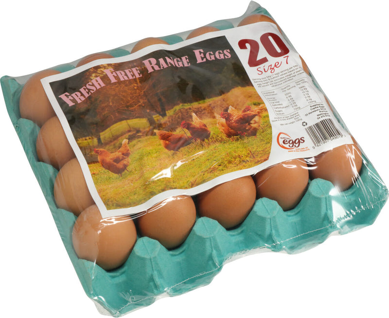 Capital Eggs Free Range Tray 20 Size 7