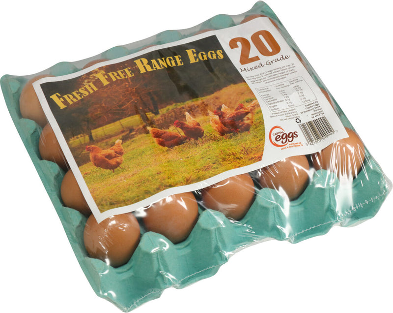 Capital Eggs Free Range Tray 20 Mx Grade
